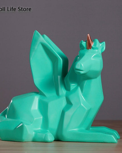 Geometric Alicorn Piggy Bank