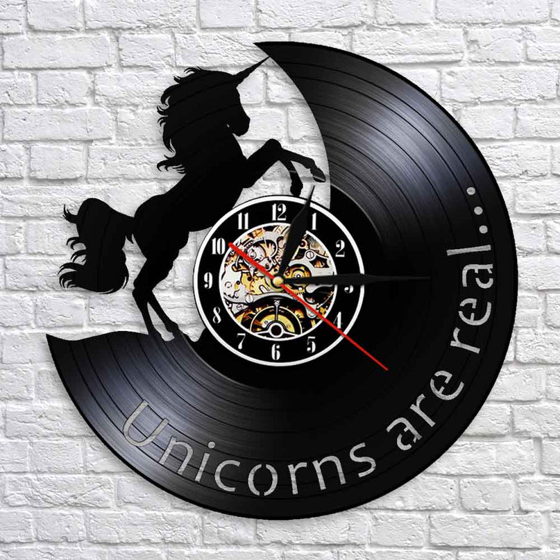 Unicorn Vintage Clock