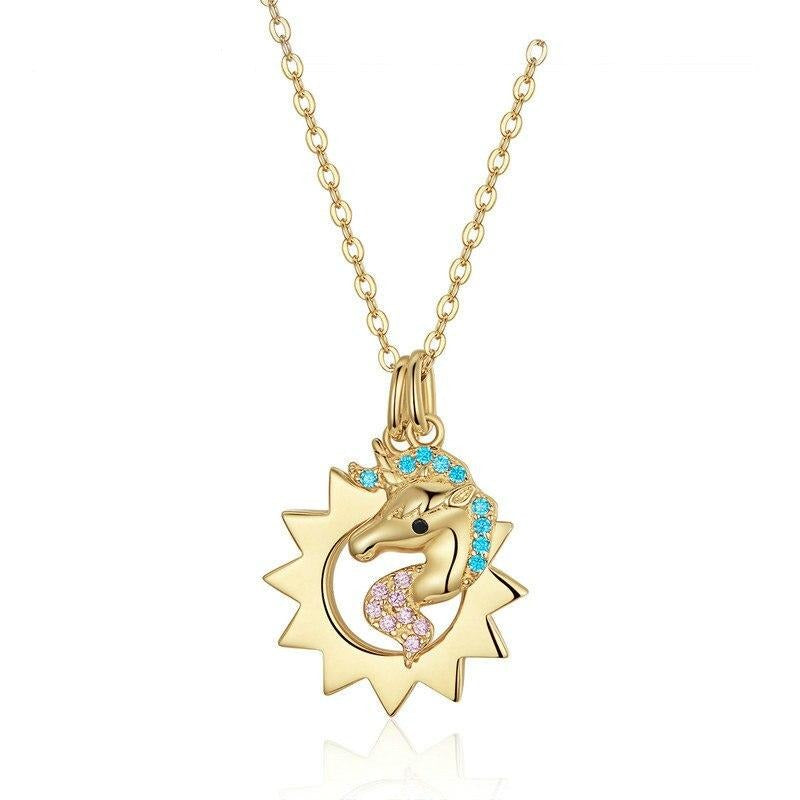 Glitter Unicorn Necklace