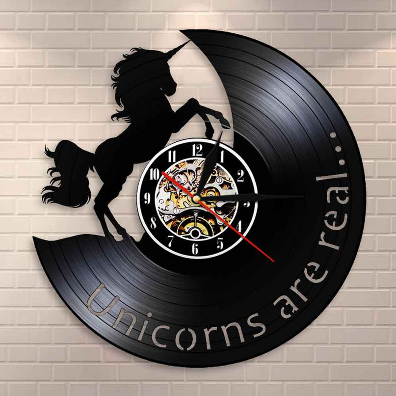 Unicorn Vintage Clock