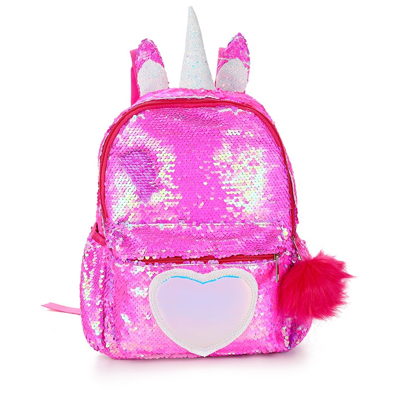 School Bags Sparkly Unicorn Backpack Pink Sparkly Unicorn Backpack