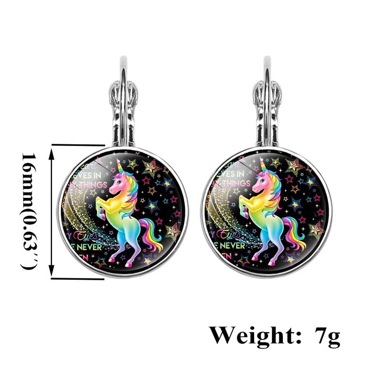 Big Unicorn Earrings