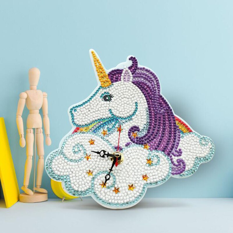 Mosaic Unicorn Clock