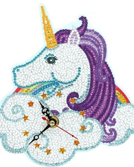 Mosaic Unicorn Clock