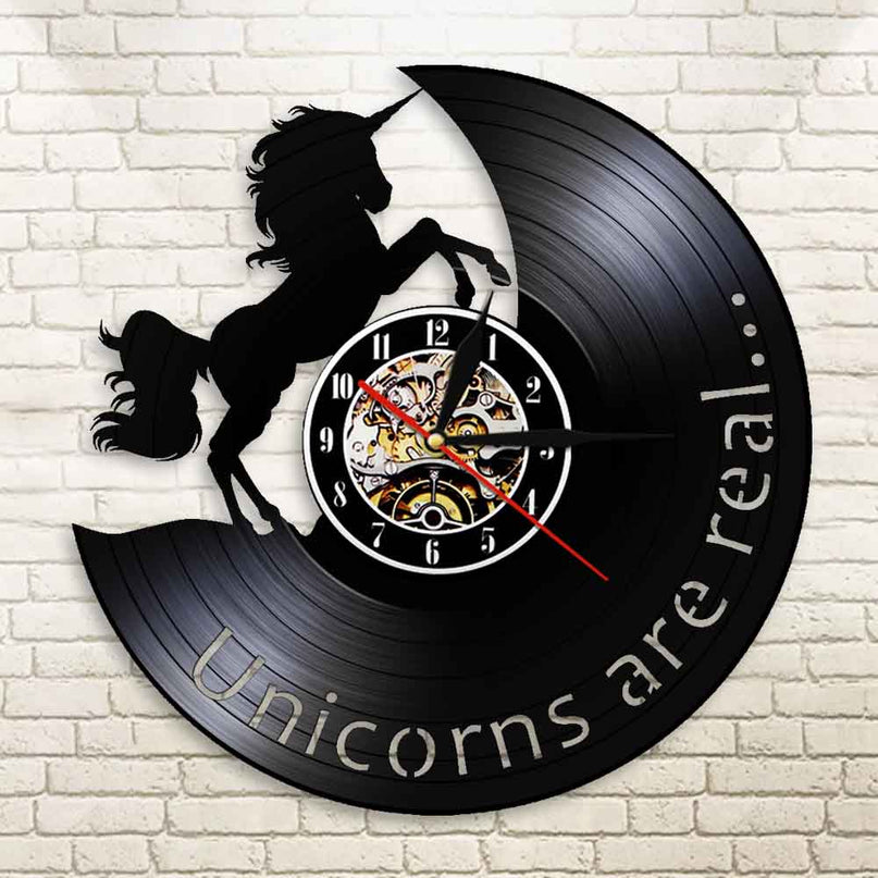 Unicorn Vintage Clock