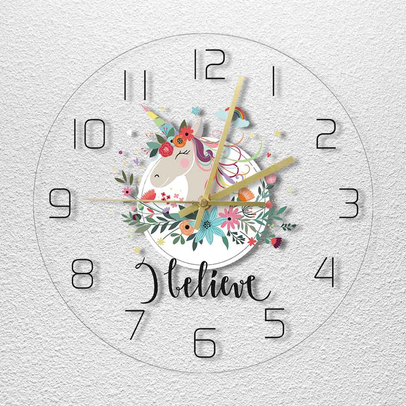 Silent Unicorn Clock
