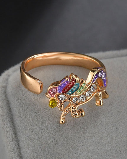 Yellow Unicorn Ring