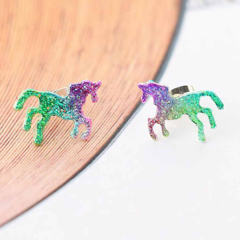 Glitter Unicorn Earrings