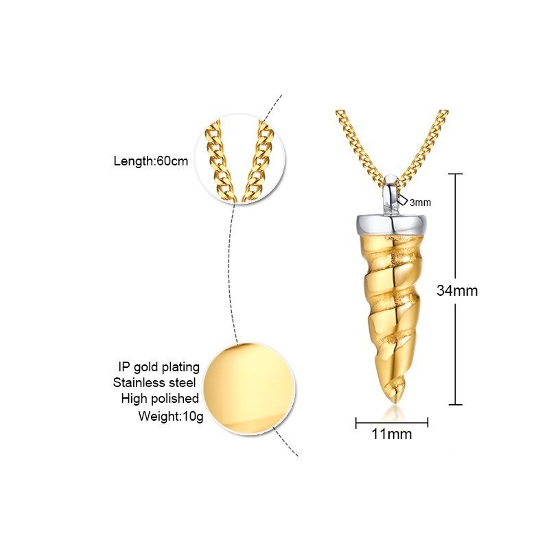 Unicorn Horn Necklace