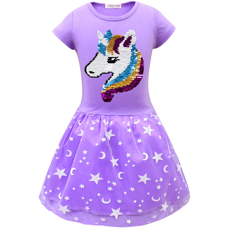 Pink And Violet Unicorn Dress