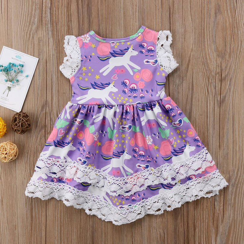 Unicorn Dress Purple