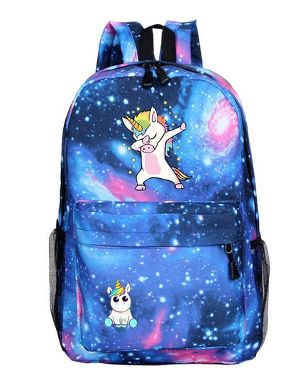 Galaxy Dabbing Unicorn Backpack