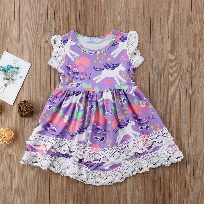 Unicorn Dress Purple