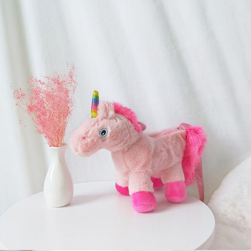 Pink Rainbow Unicorn Plush