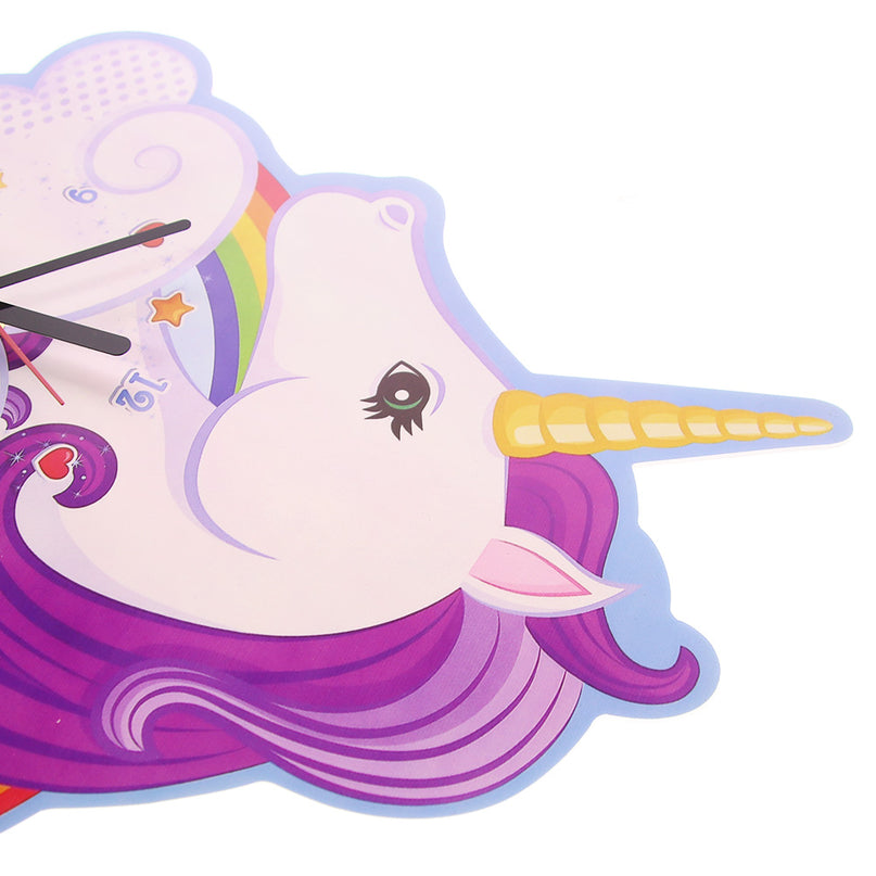 Rainbow Unicorn Clock