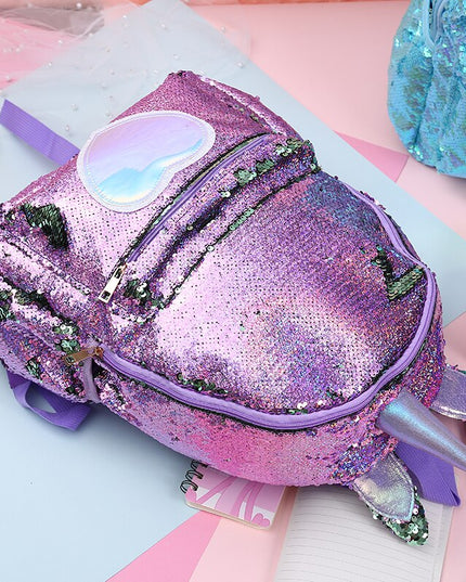 Purple Sparkly Unicorn Backpack