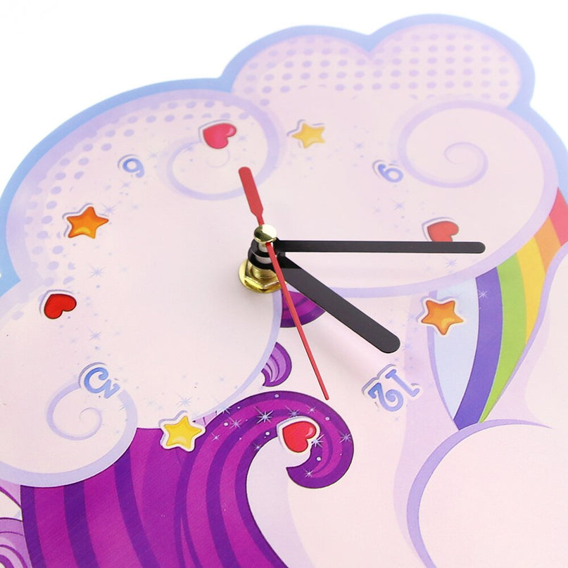 Rainbow Unicorn Clock