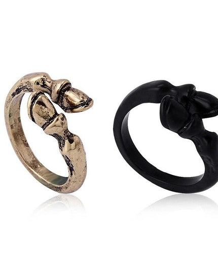 Sleek Black Unicorn Hoof Ring