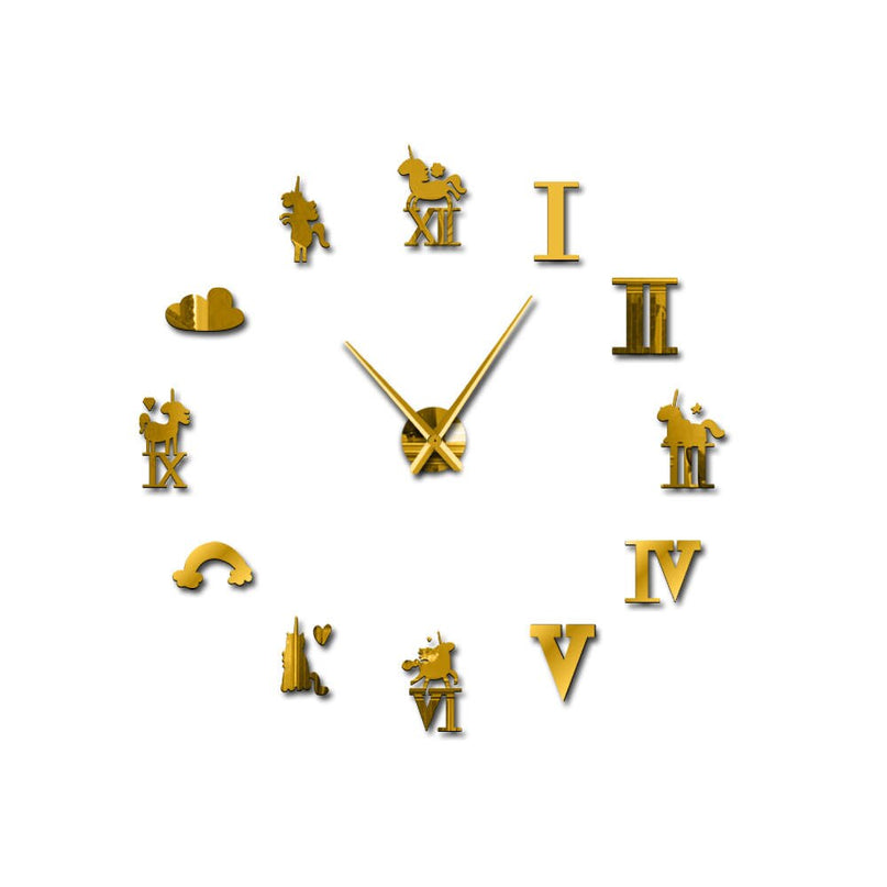 Modern Unicorn Clock