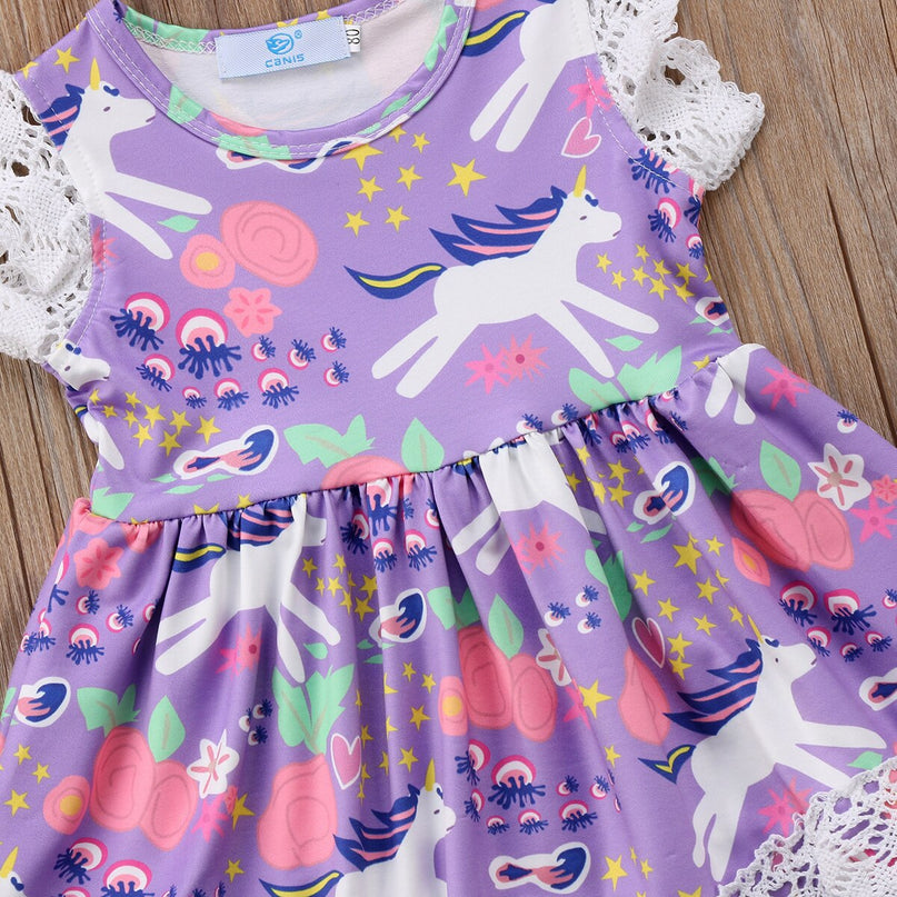 Unicorn Dress Purple