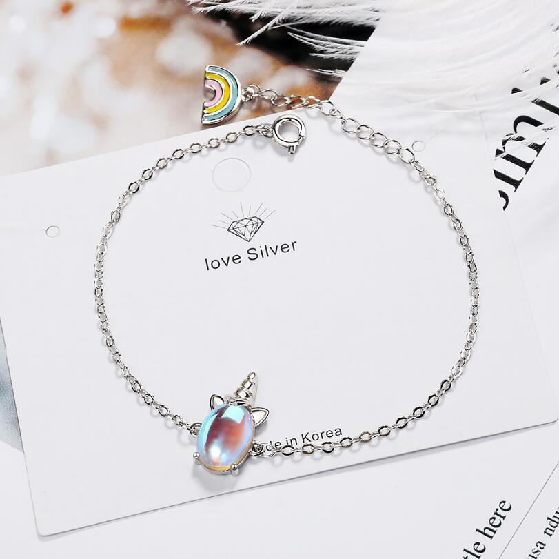 Silver Colourful Unicorn Kids Bracelet – GIVA Jewellery