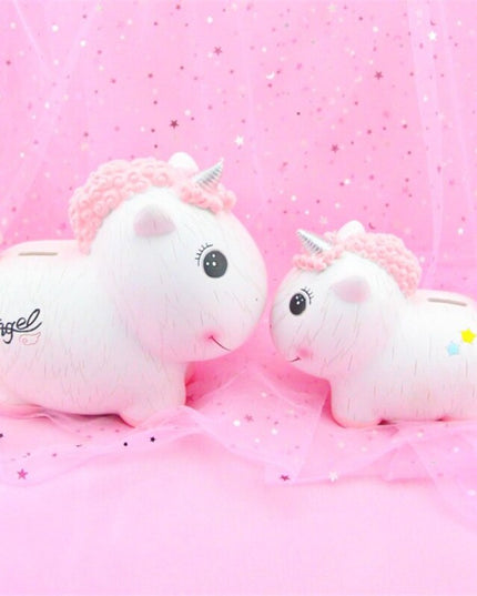 Mini Lying Unicorn Piggy Bank