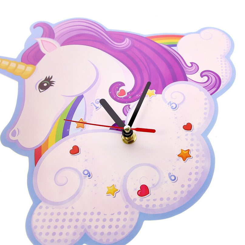 Rainbow Unicorn Clock