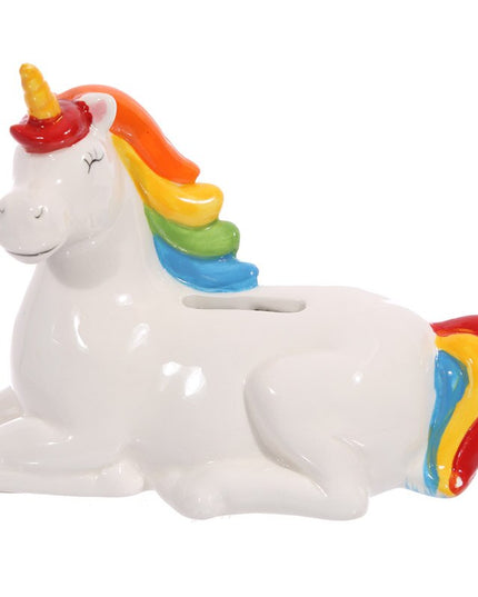 Rainbow Ceramic Piggy Bank