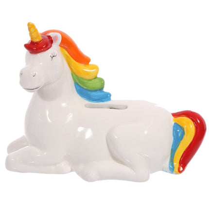 Rainbow Ceramic Piggy Bank