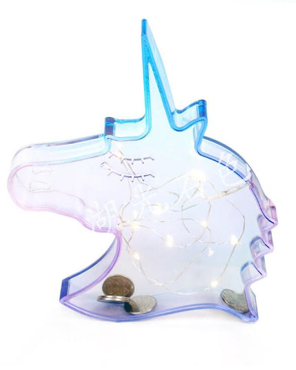 LED Unicorn Piggy Bank