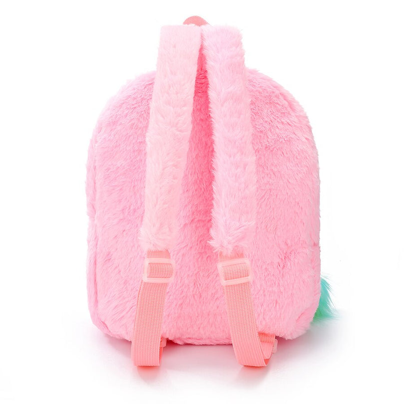 Pink Fluffy Unicorn Backpack