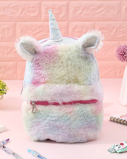 Fuzzy Unicorn Backpack