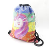 Unicorn Print Drawstring Backpack