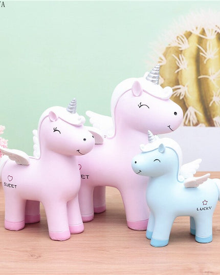 Sweet Winged Unicorn Piggy Bank