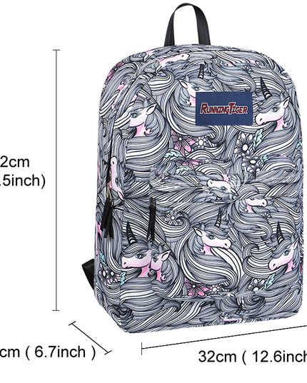 Gray Unicorn Backpack