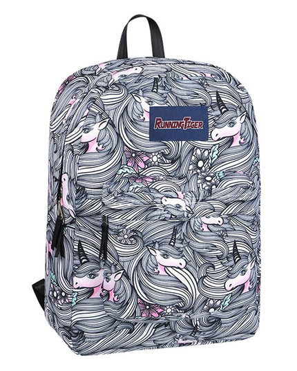 Gray Unicorn Backpack