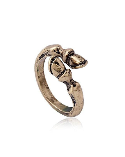 Sleek Black Unicorn Hoof Ring