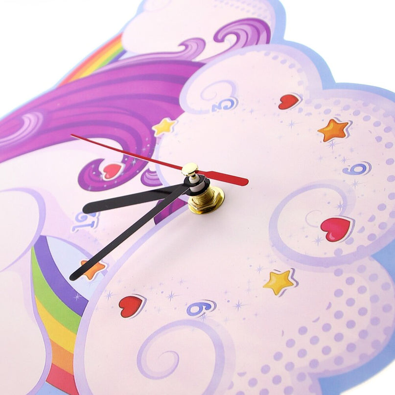 Rainbow Unicorn Clock
