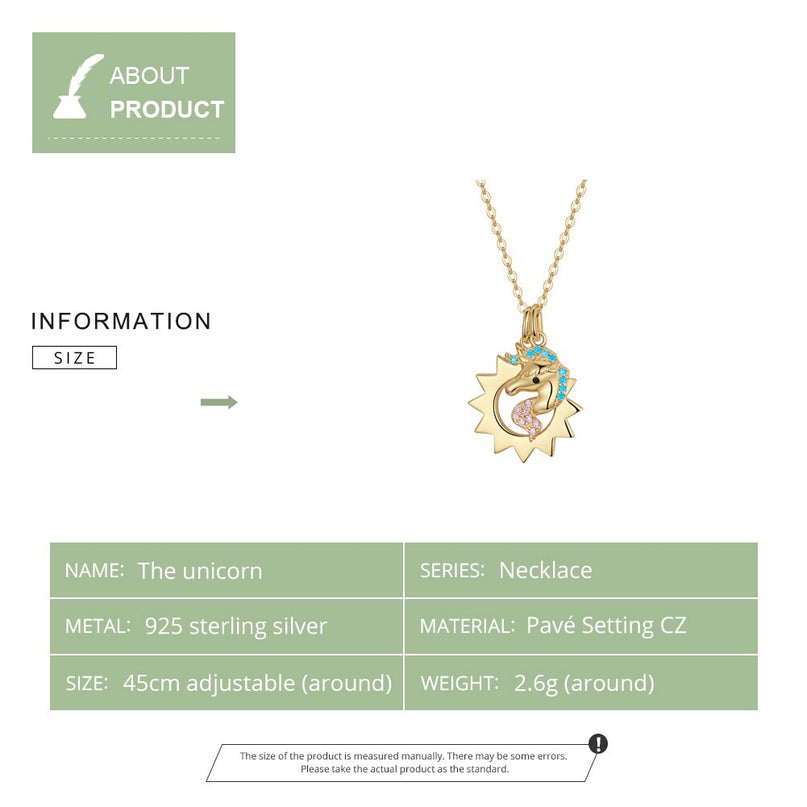 Glitter Unicorn Necklace