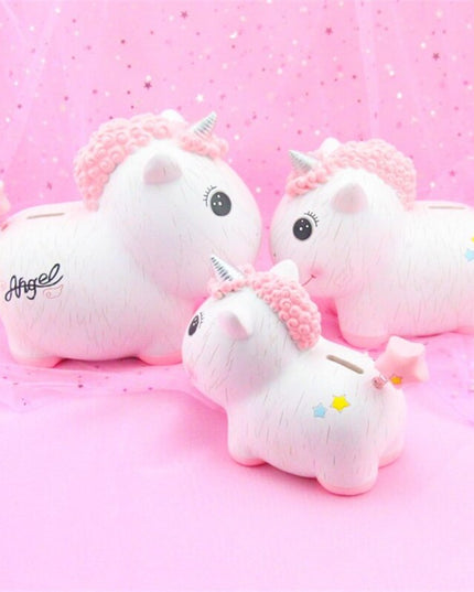 Mini Lying Unicorn Piggy Bank