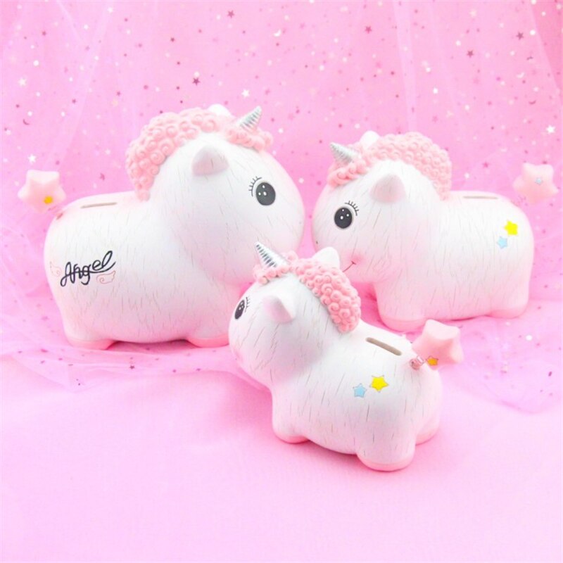 Mini Lying Unicorn Piggy Bank