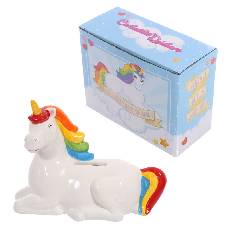 Rainbow Ceramic Piggy Bank