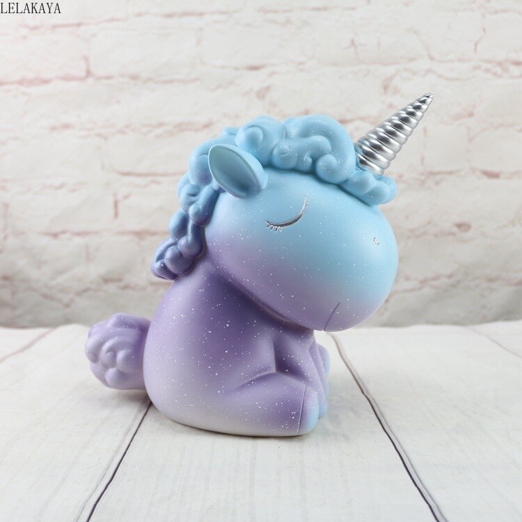 Jumbo Glitter Unicorn Piggy Bank
