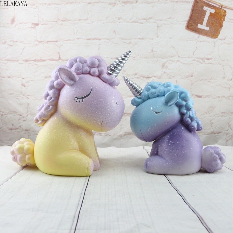 Jumbo Glitter Unicorn Piggy Bank
