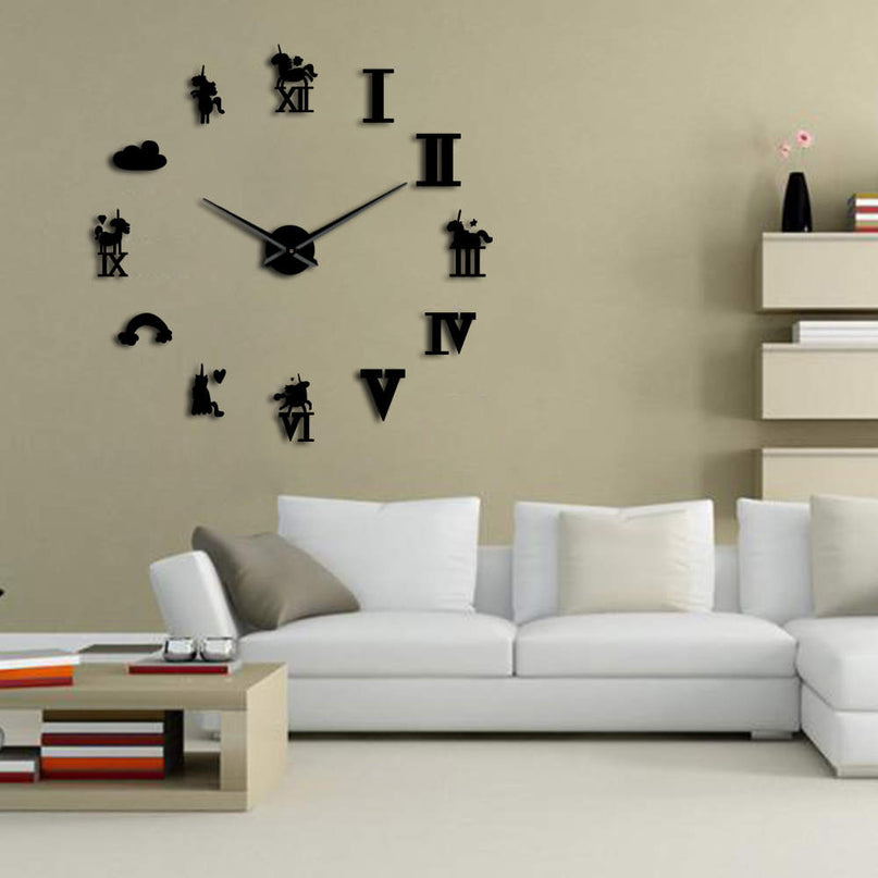 Modern Unicorn Clock