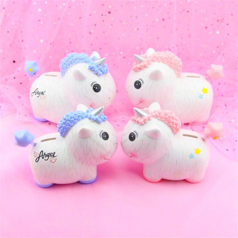 Mini Lying Unicorn Piggy Bank