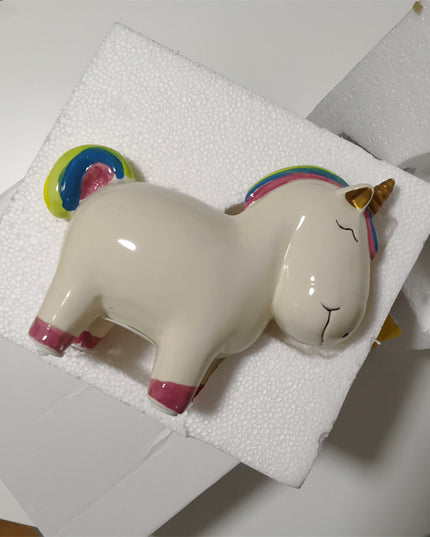 Smiling Unicorn Piggy Bank