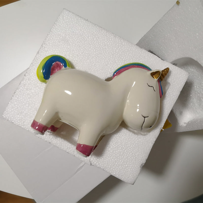 Smiling Unicorn Piggy Bank