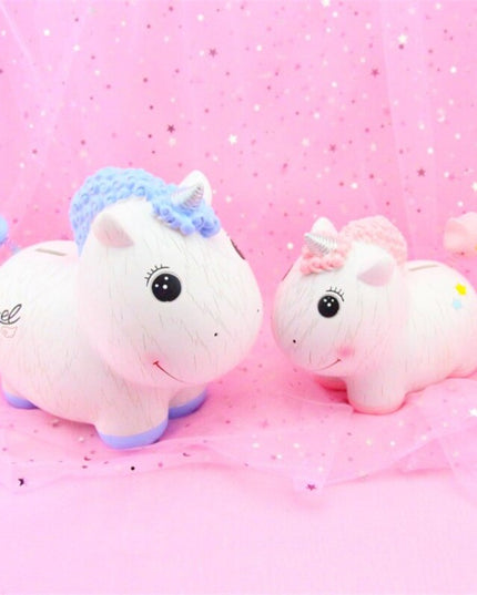 Mini Lying Unicorn Piggy Bank