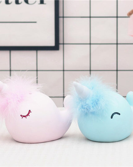 Pastel Narwhal Piggy Bank
